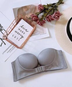 Push-Up podprsenka bez ramínek s dvojitou přezkou