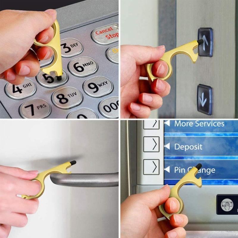 Nástroje na otvírání dveří bez dotyku s přívěskem na klíče