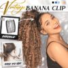 Vintage banánová spona do vlasů