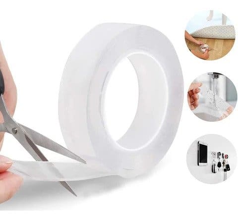 Opakovaně použitelná oboustranná gelová lepicí páska