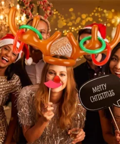 Vánoční hra na házení sobím prstenem