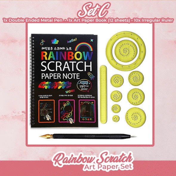 Sada uměleckého papíru Rainbow Scratch - Image 9