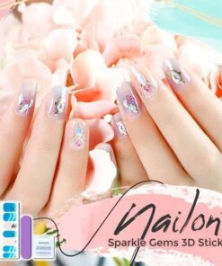 3D samolepka nailon sparkle drahokamy