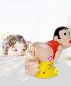 Bublinový prd Bublinový ventilátor - Chlap vyfukující bubliny z prdů