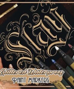 Třpytivé vodotěsné fixy - 10ks