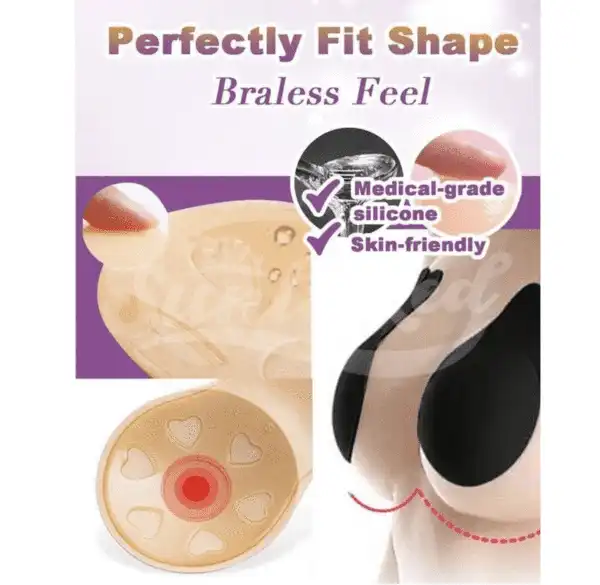 Opakovaně použitelná Lift Up Neviditelná páska na podprsenku - 2 páry - Image 2