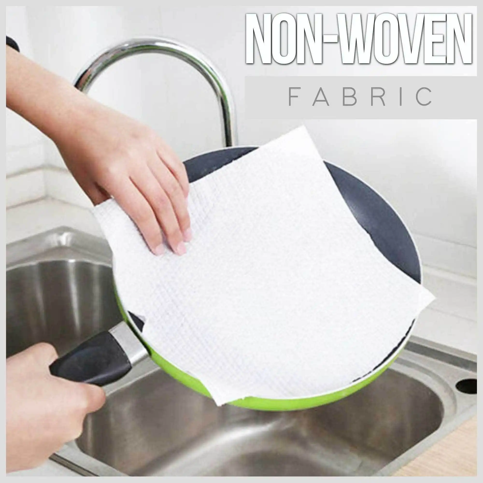 Pratelné papírové ručníky z netkané textilie - 50KS - Image 2