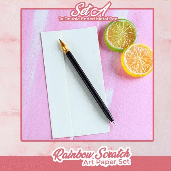 Sada uměleckého papíru Rainbow Scratch - Image 3