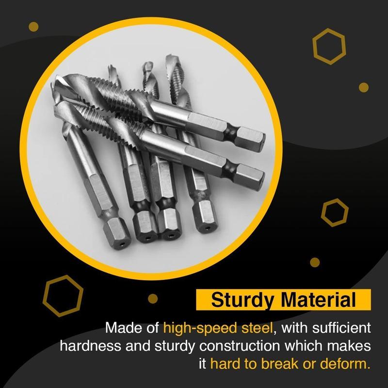 Sada 6ks vrtáků se závitem - Image 3