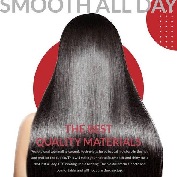 Vícecestný keramický mini žehlička na vlasy - Image 3