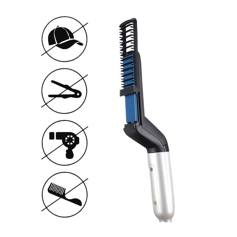 Multifunkční žehlička na vousy s hřebenem na vlasy - Image 4