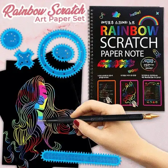 Sada uměleckého papíru Rainbow Scratch
