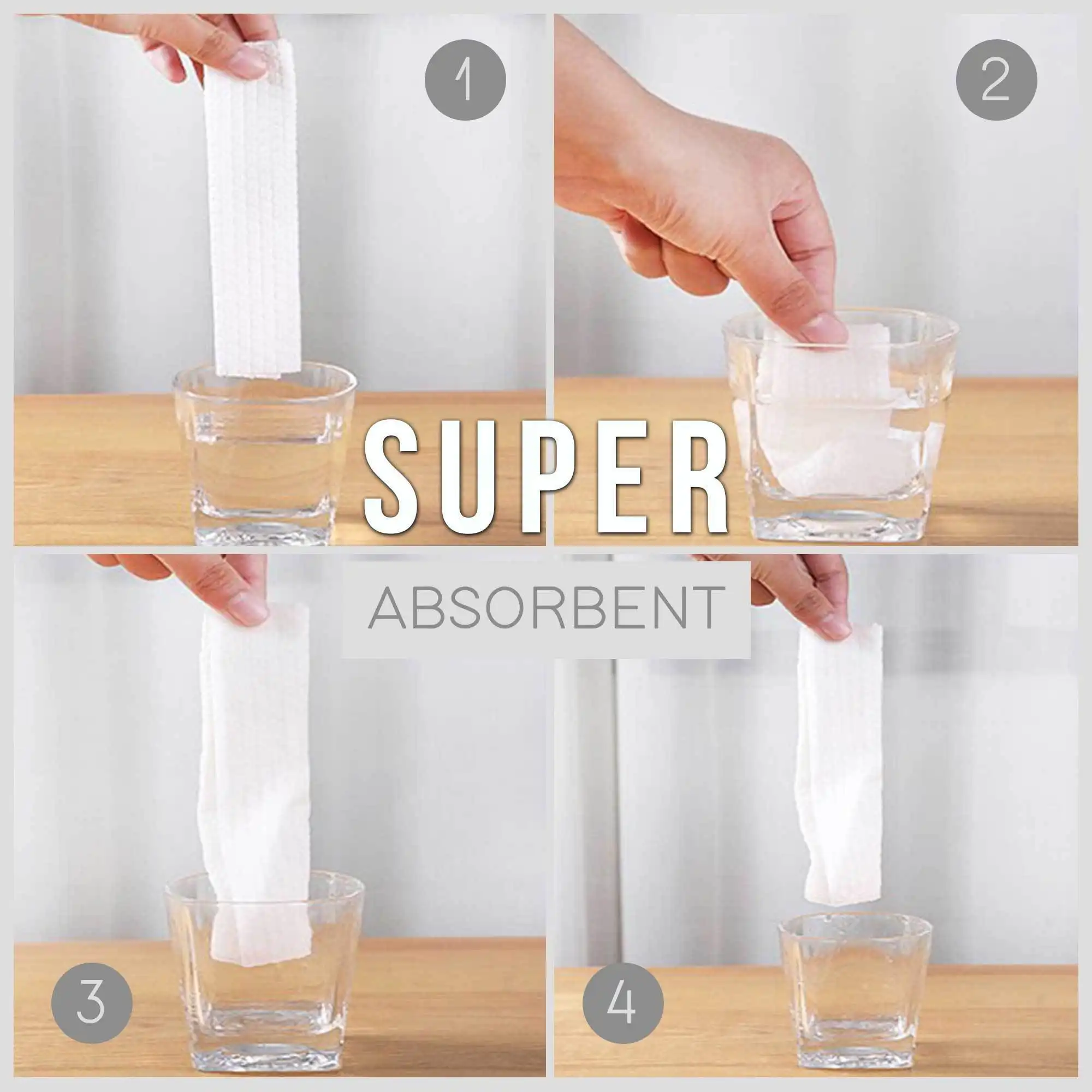 Pratelné papírové ručníky z netkané textilie - 50KS - Image 4