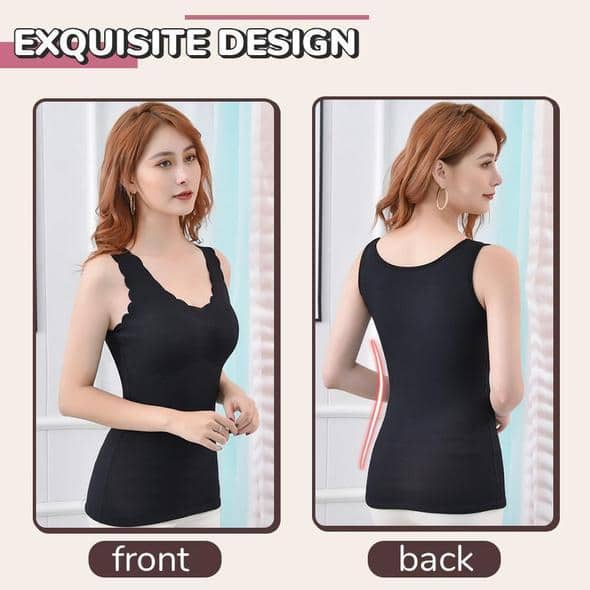 Sametová termální krajka vnitřní oblečení bez rukávů - Image 5