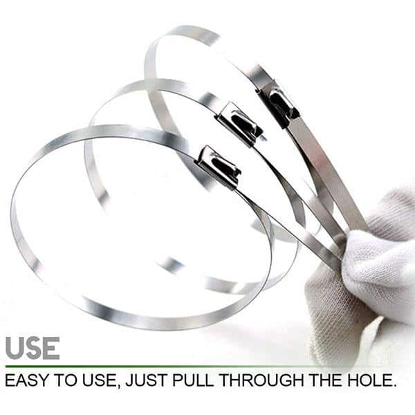 100PCS víceúčelové uzamykací lanko s kovovým zipem - Image 6