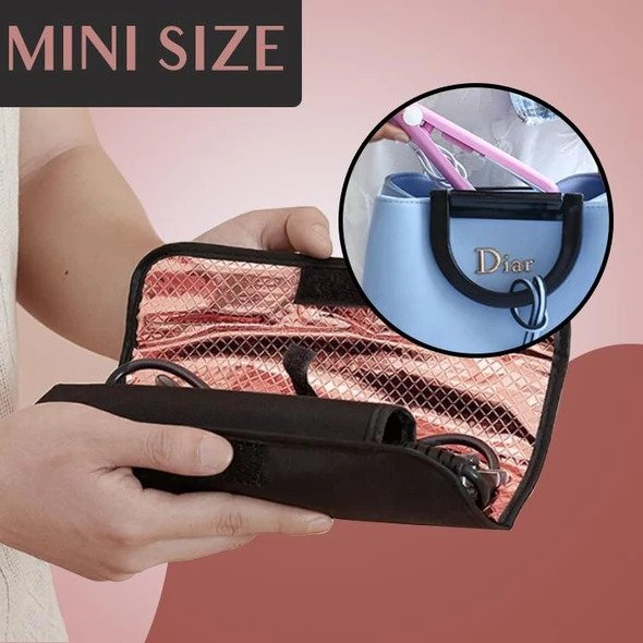 Vícecestný keramický mini žehlička na vlasy - Image 7