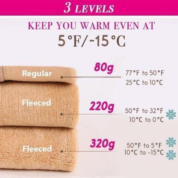 Flawless Legs Falešné průsvitné teplé fleecové punčochy - Image 8