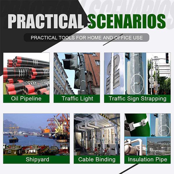 100PCS víceúčelové uzamykací lanko s kovovým zipem - Image 8