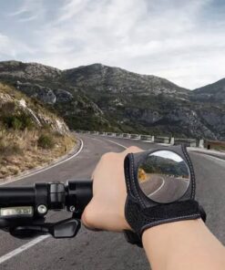 Bezpečnostní zpětné zrcátko na zápěstí jízdního kola