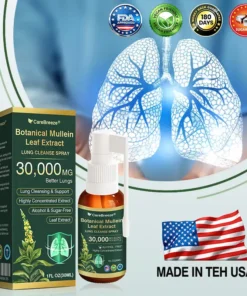 CareBreeze® Botanický extrakt z listů divizny ve spreji na čištění plic