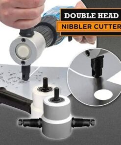 Dvouhlavý prostřihovač plechů