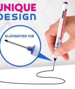 Značka hlubokých děr s dlouhou hlavou