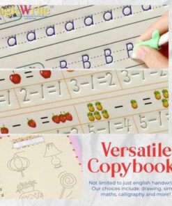 MagicWrite opakovaně použitelná cvičebnice kaligrafie a sada per